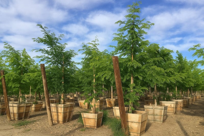 Photo for Gleditsia triacanthos 'Shademaster' (Standard) (Shademaster Thornless Honey Locust)